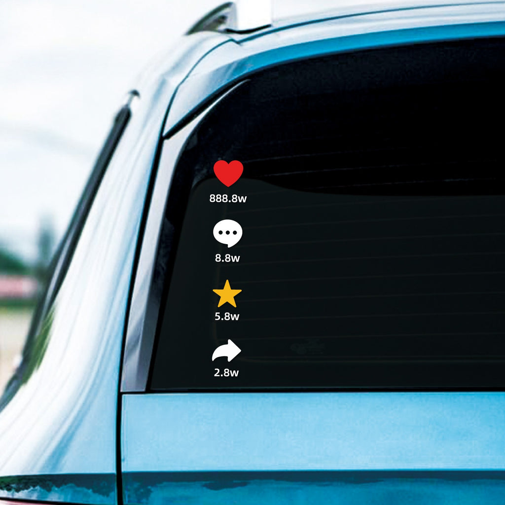 Fenêtre arrière Car Decal Décoration personnalisée Imperméable Et autocollant résistant au soleil