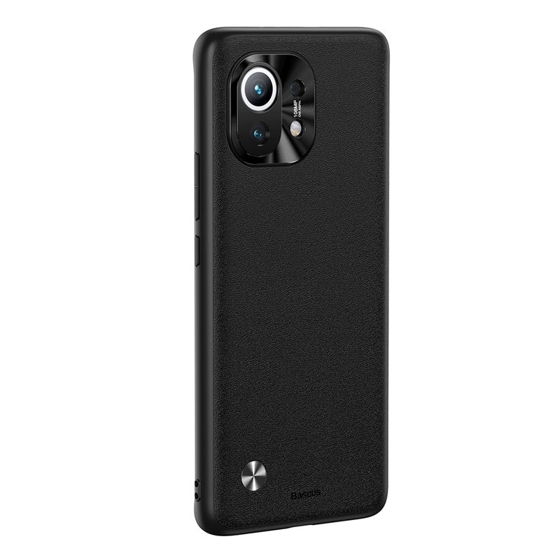 Étui en cuir uni en alliage pour Xiaomi 11