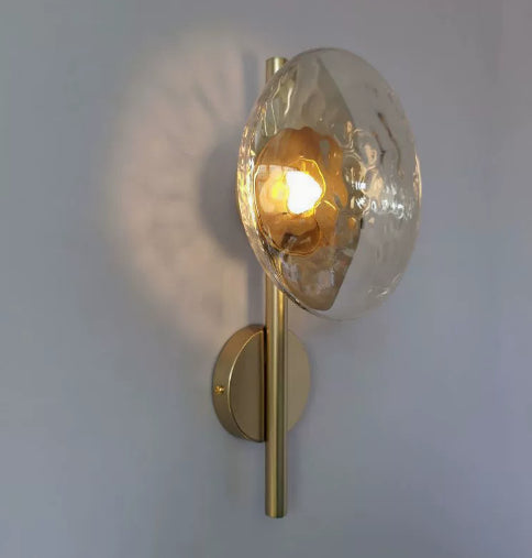 Mur en verre Sconce Fond Lumière murale