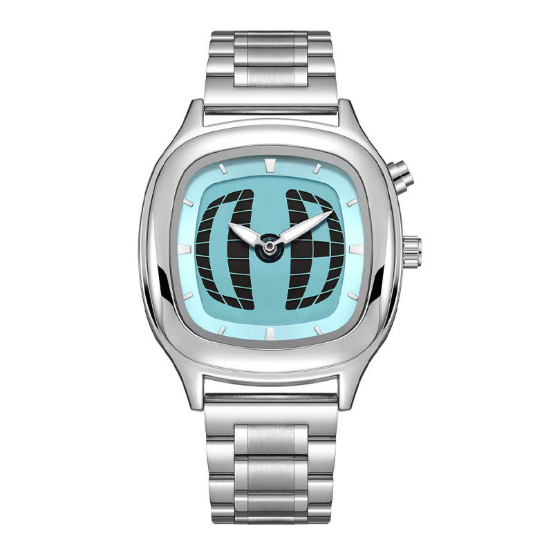 Montre d'affichage numérique de style rétro avec mains et chiffresexclusive Trendy Quartz Montre