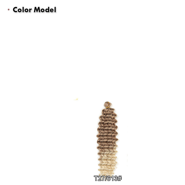 African Wig 22 pouces Twist Water Wave Pattern
