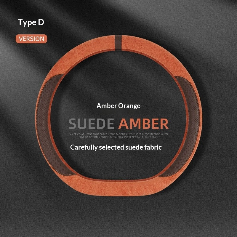 Couverture de volant tout-saison de type Suede