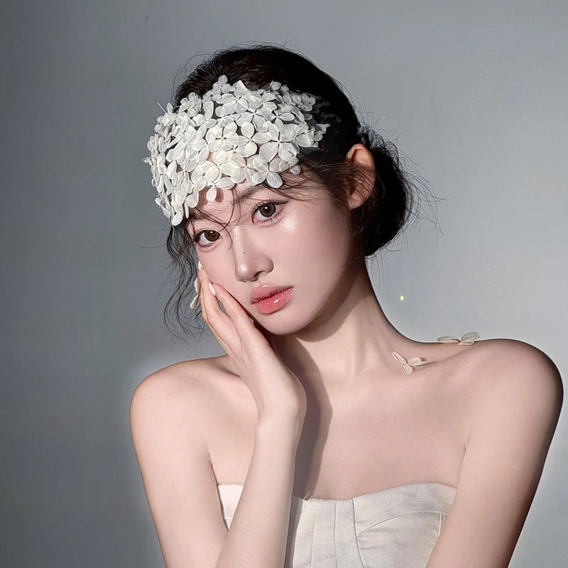 White Half Garland Headband Hair Band Head Accessoires