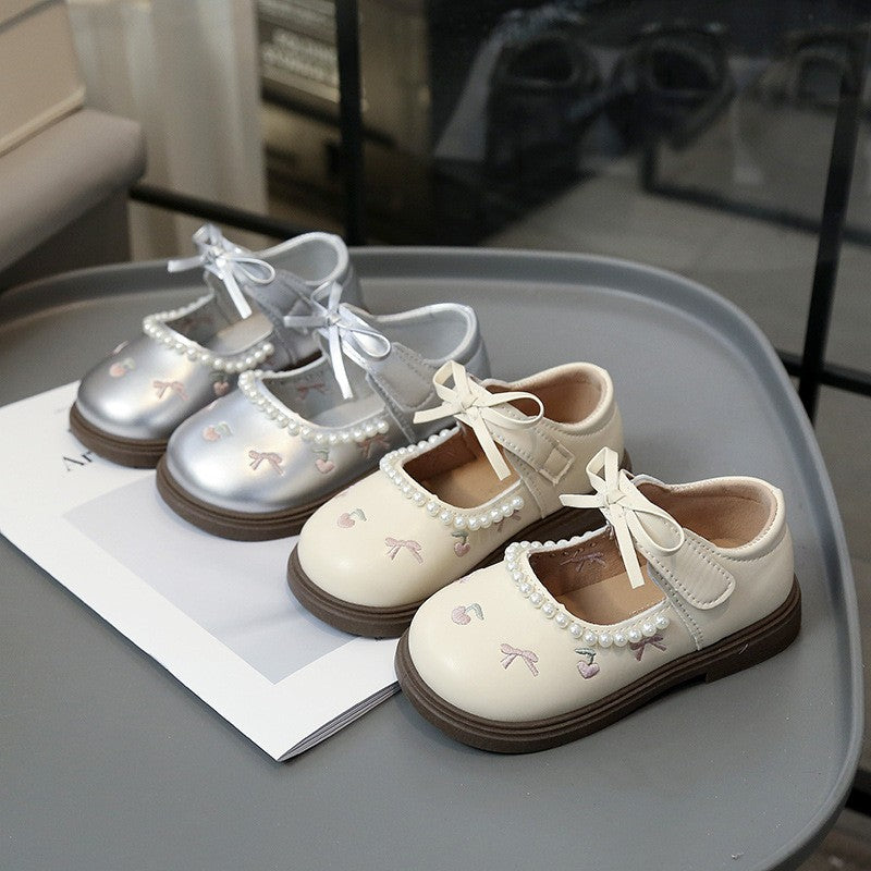 Chaussures en cuir pour filles de printemps