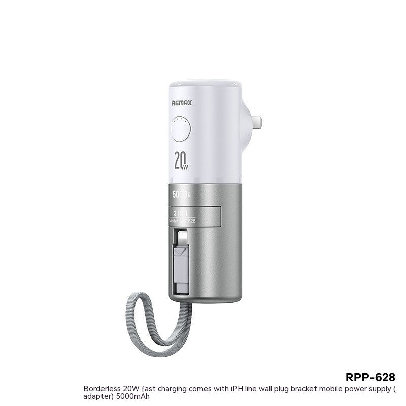 20W Charge rapide avec câble Alimentation mobile