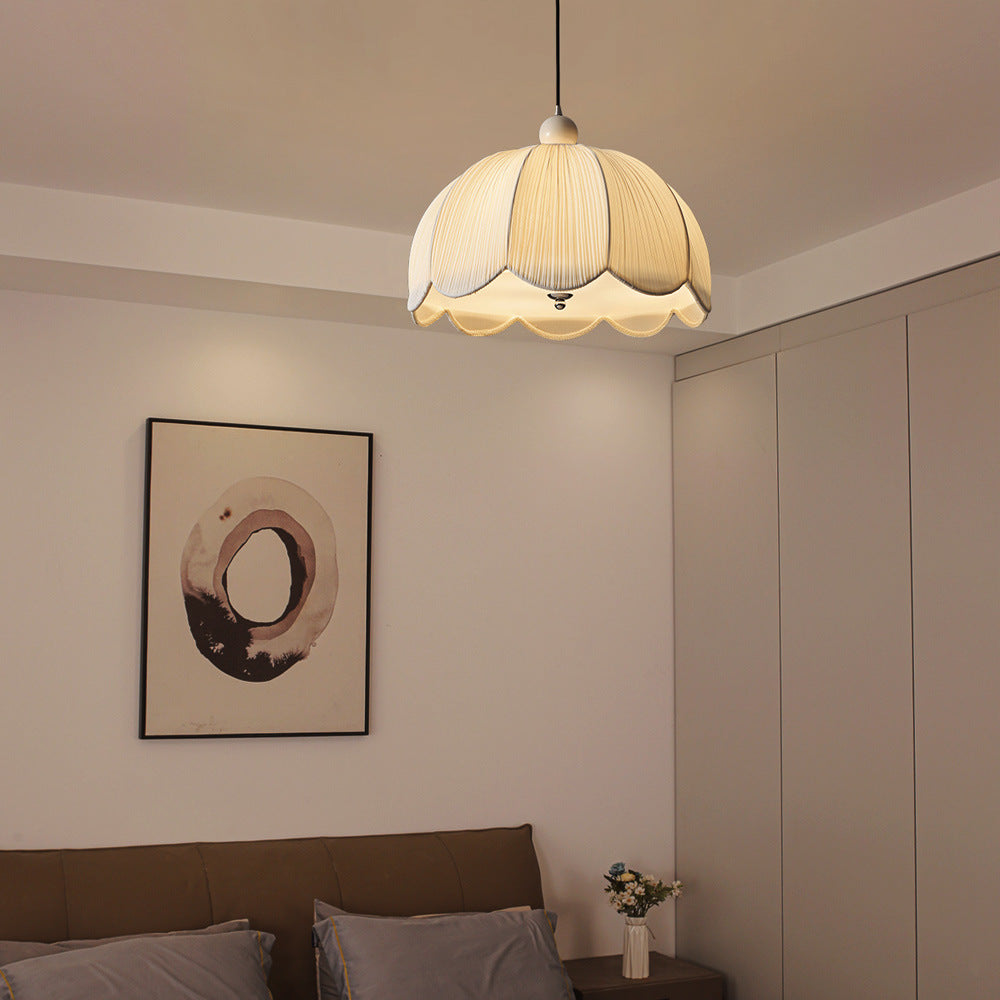 French Medieval Tissu Dining Chandelier Vintage Style