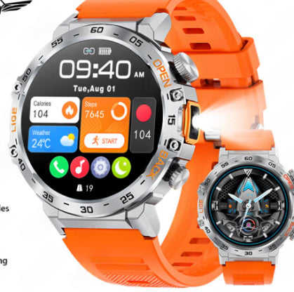 Smartwatch avec fréquence cardiaque Pression artérielle Bluetooth Appel et personnalisation