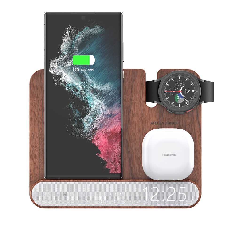 Casque de téléphone intelligent Chargeur sans fil trois en un