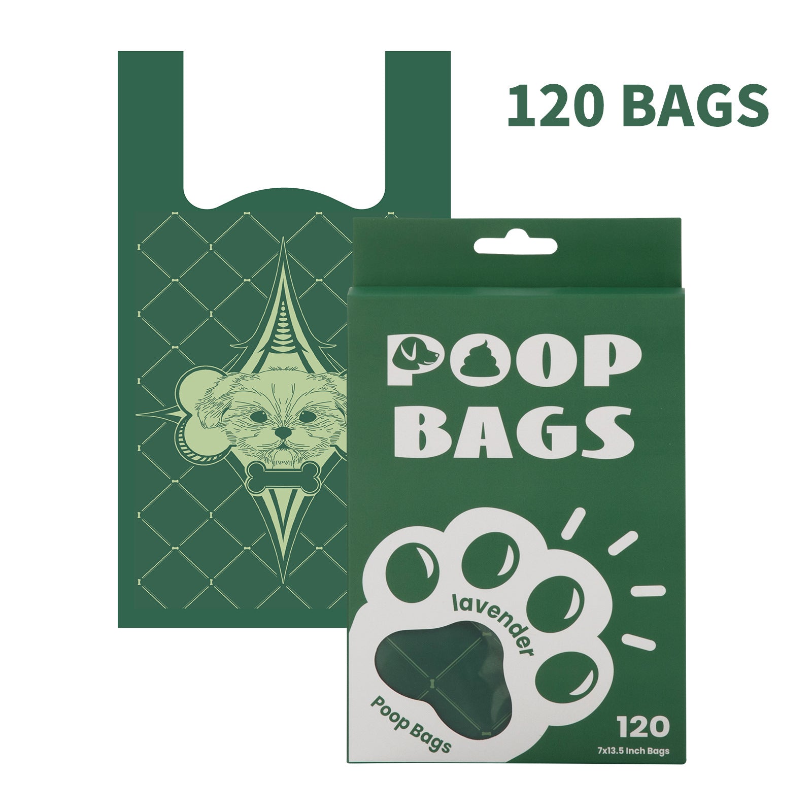 Poignée sac de déchets de chien EPI Vest Poop Sacs de ramassage Degradable Cat Litter Bag