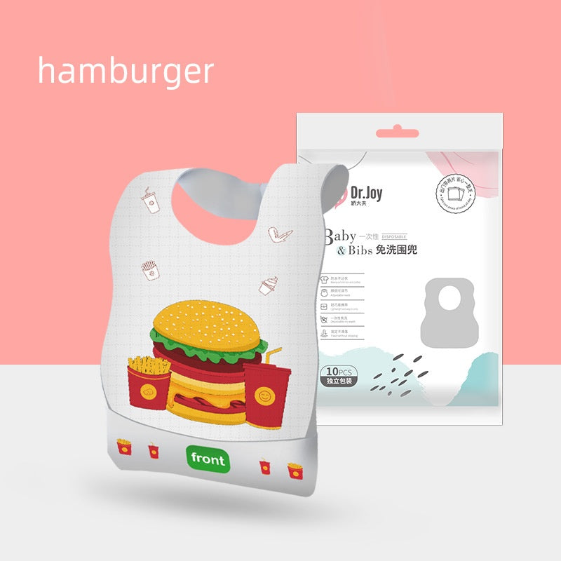 Bébé jetable Bib Emballage indépendant Serviette Salive