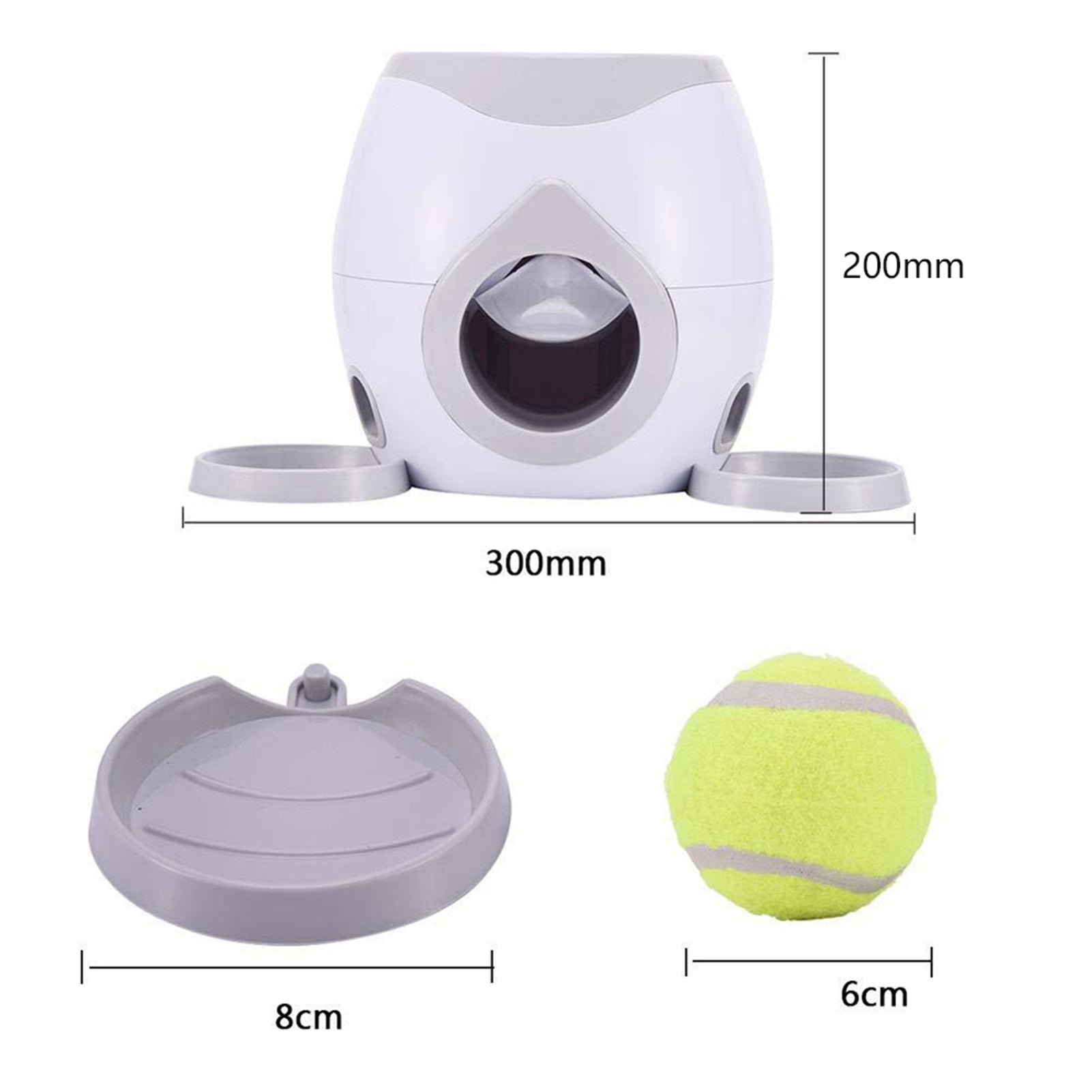 Automatique Animal Feeder Fetch Tennis Ball Dog Training Toys Interactive Jeting Ball Machine