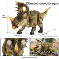 Simulation Dinosaure Chinese Horn Dragon Boy Toy