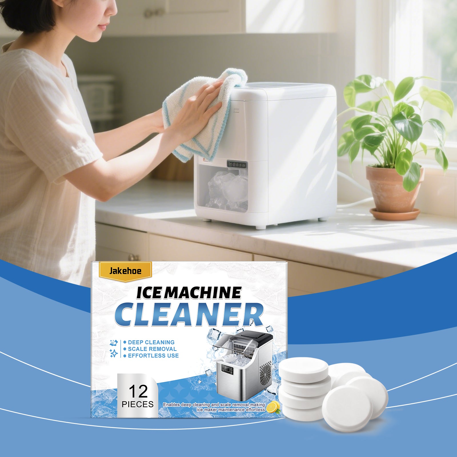 Machine à glace feuille de nettoyage 12pcs1box