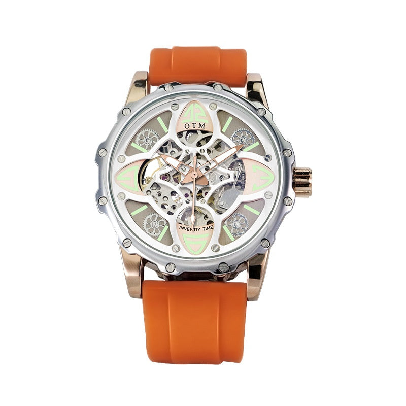 Montre homme mécanique étanche lumineuse