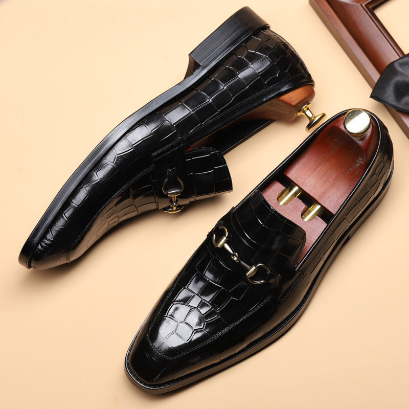 Chaussures de robe homme d'affaires en métal