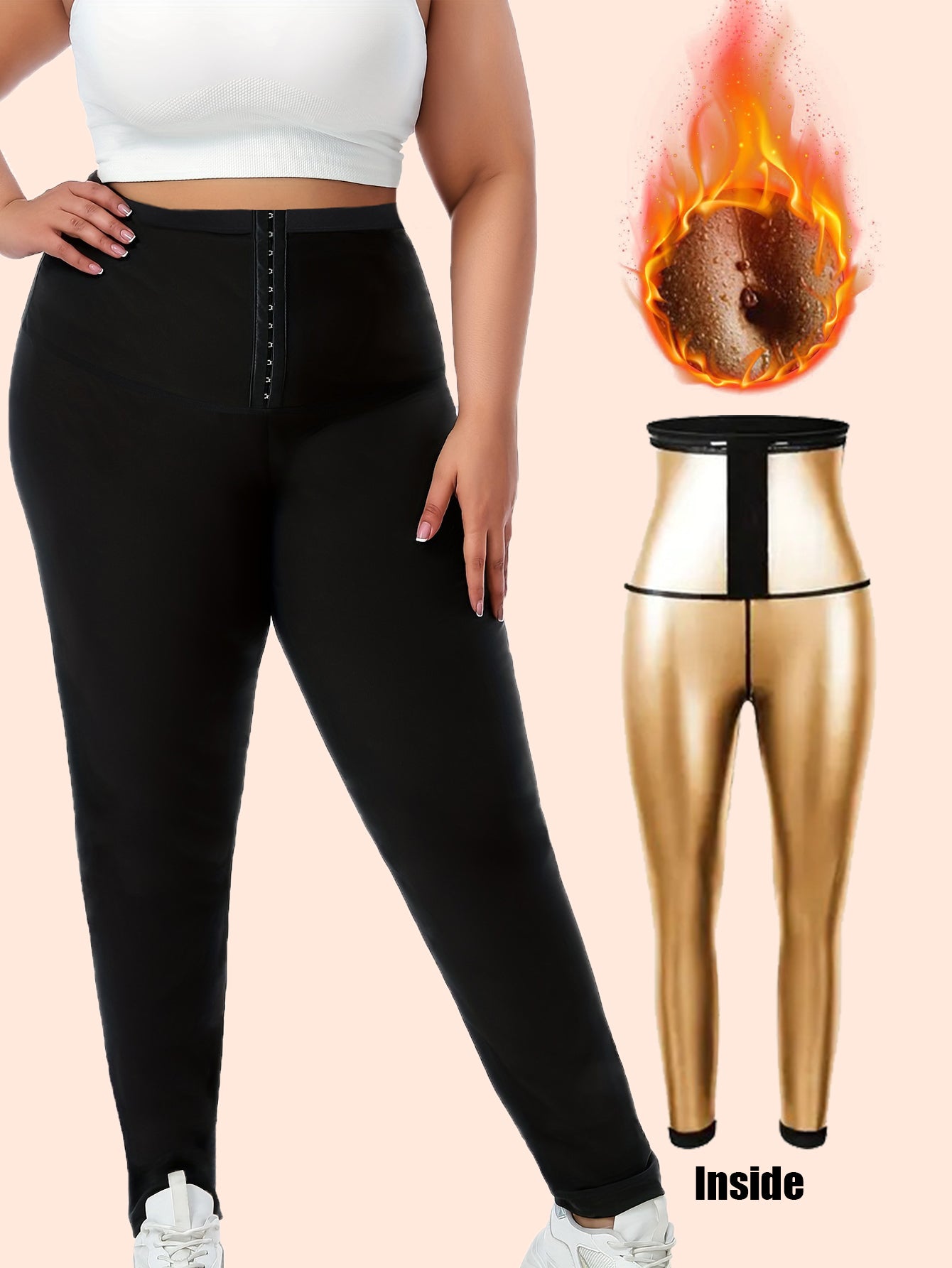 Leggings de sueur Sauna taille plus pour les femmes