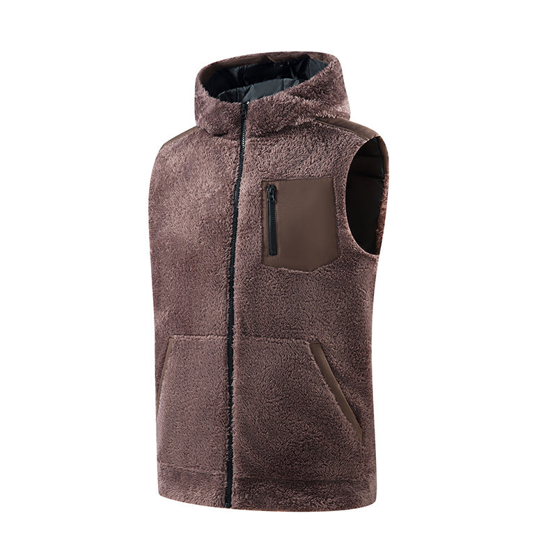 Manteau à capuche à capuche en coton épais et chaud