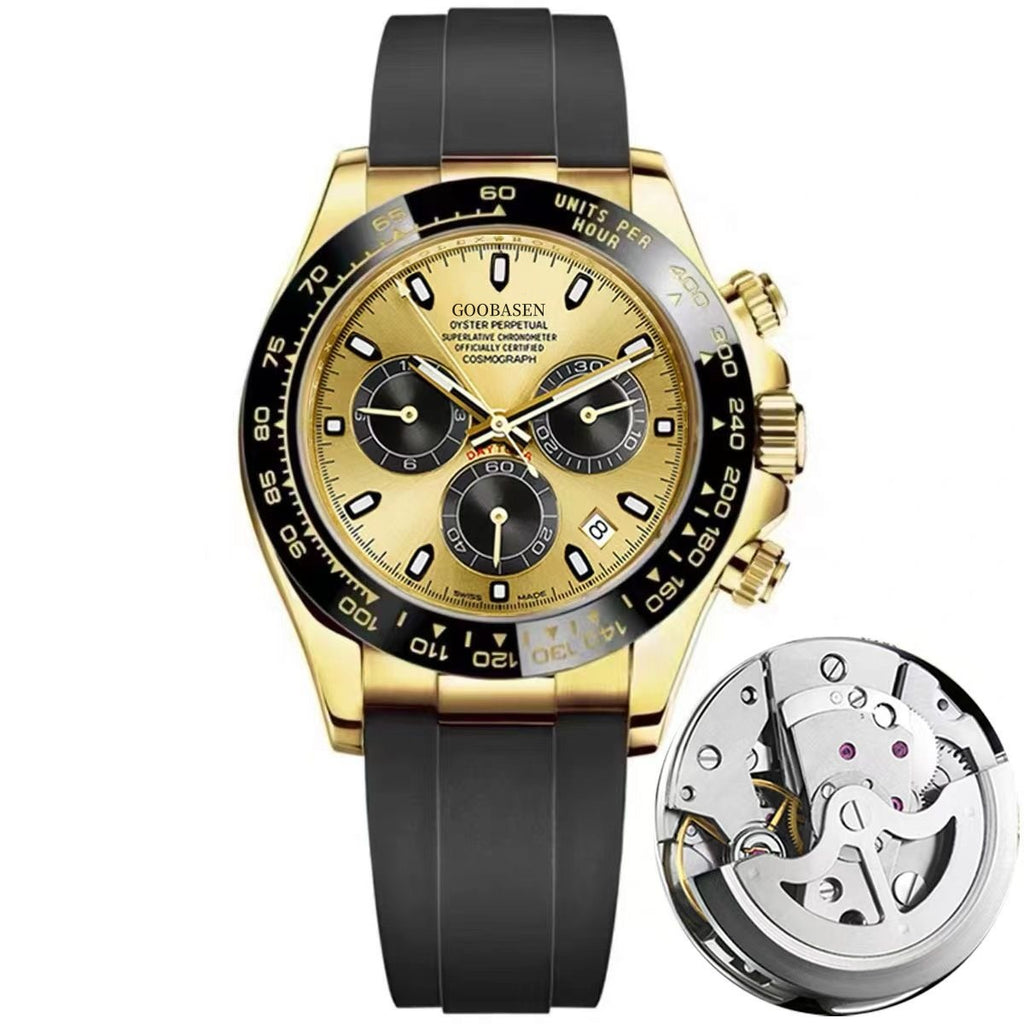 Montre homme mécanique avec montre Quartz Calenda