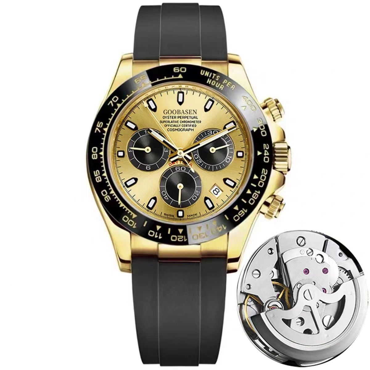 Montre homme mécanique avec montre Quartz Calenda