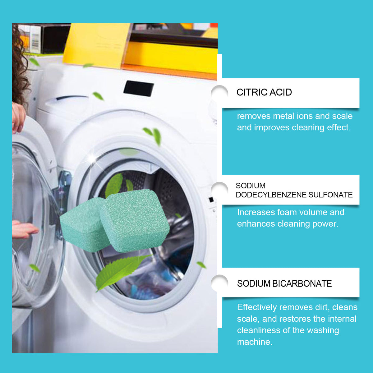 Nettoyage Machine de lavage Réservoir de ménage Roller Pulsator Nettoyage Stain Enlèvement Décalage