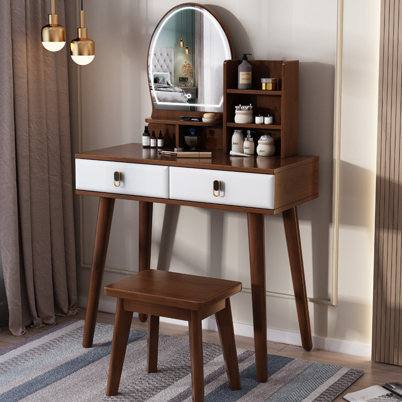 Style nordique Solid Wood Vanity Internet Design célèbre pour les petits appartements