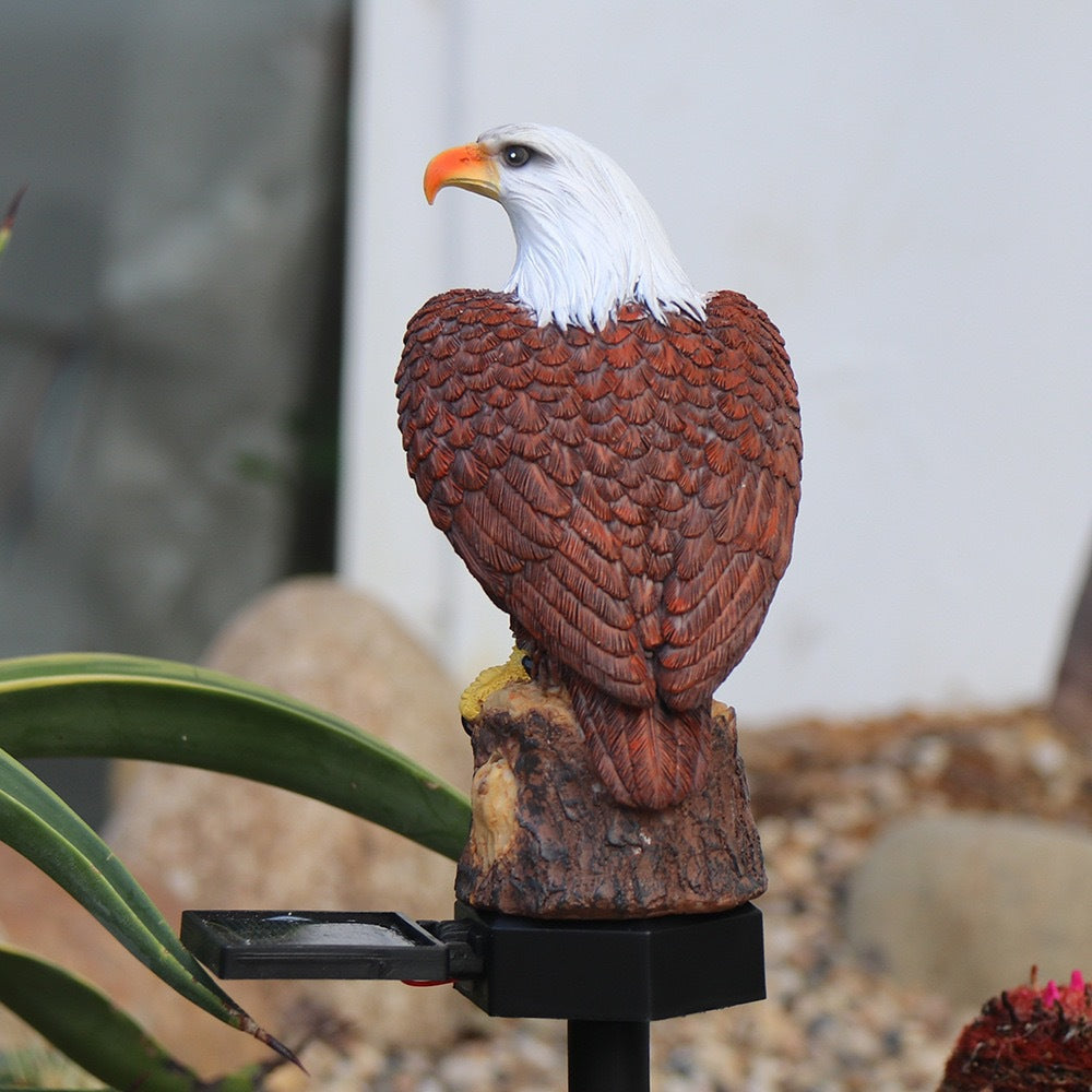 Solar résine Eagle pelouse lampe extérieure jardin Villa décoration lampe de paysage