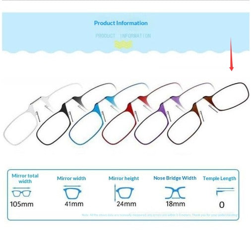 Verres de lecture portatifs unisexes ultralégers