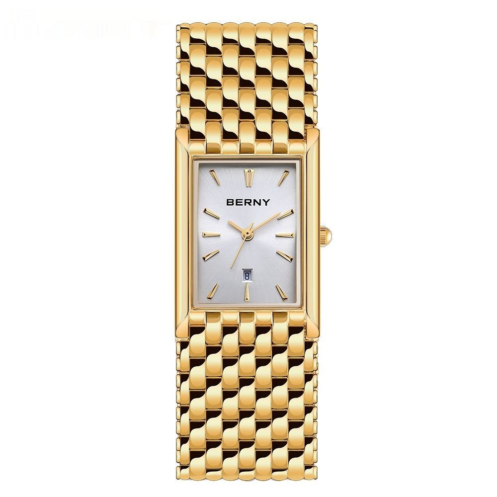 Montre Quartz en or ultra-mince Montres Rectangulaires Homme