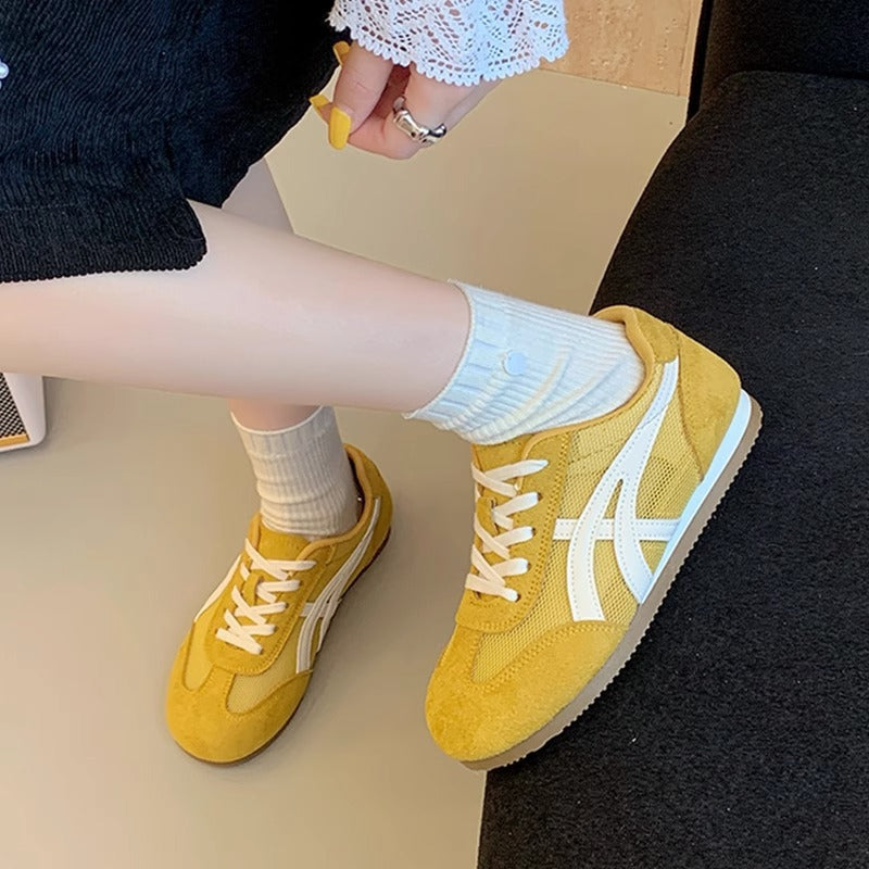 Women's Thick Leather Breathable Cortez Mesh