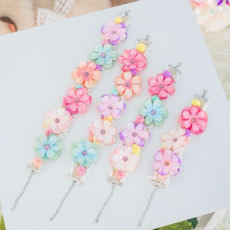 Collier de fleurs mignon pour chats d'animaux