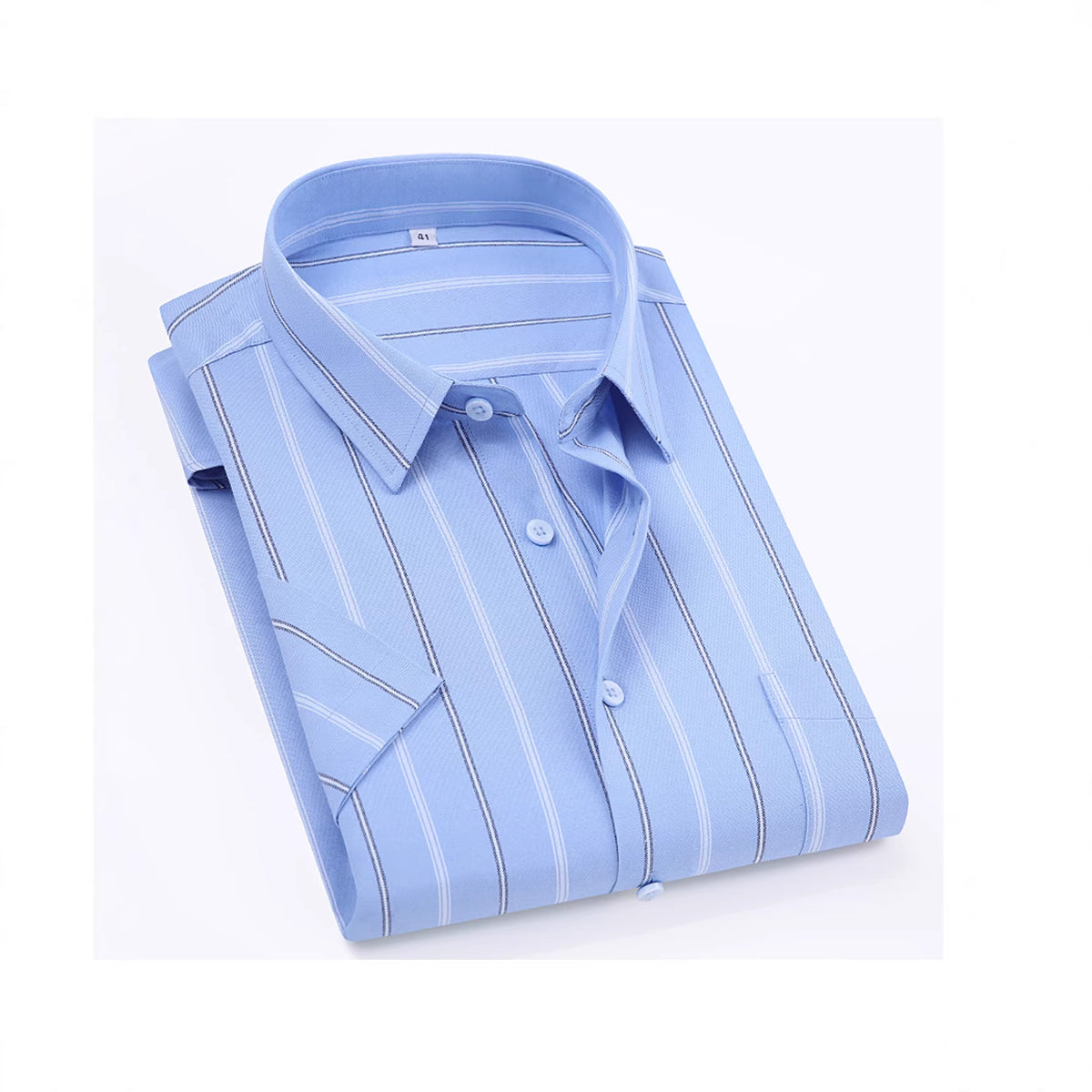 Chemise à rayures en coton casual pour hommes