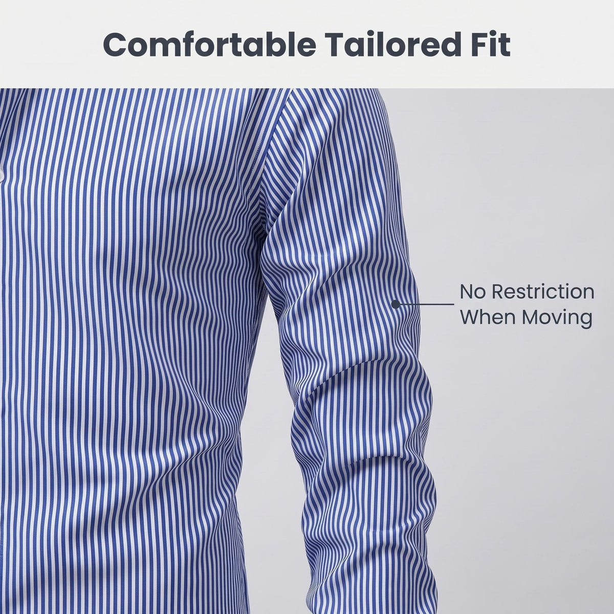Jiachuan European and American Elastic Non-Iron Men's Shirt Long Sleeve Digital Print Stri