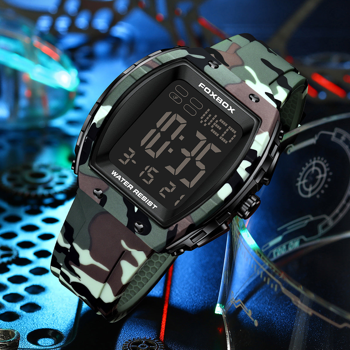 Multifunctional Men's Electronic Digital Watch for Students