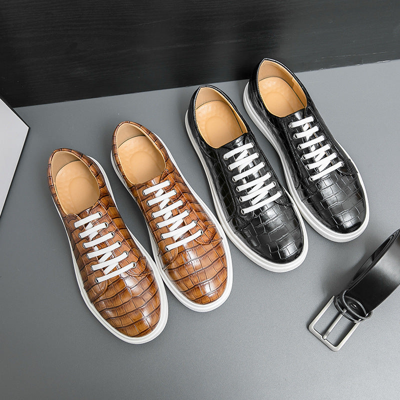 Plus-size Lace-up British-style Personalized Casual Mens Sneakers