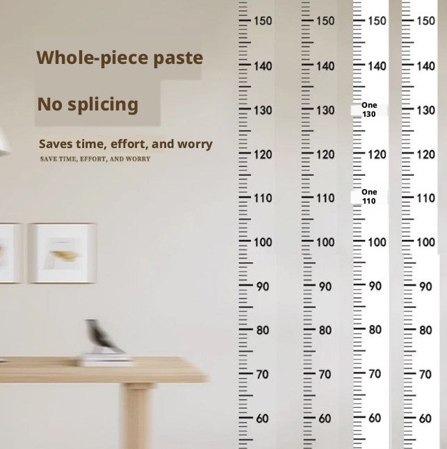 Wall sticker height chart - transparent version - 200cm - 1 piece