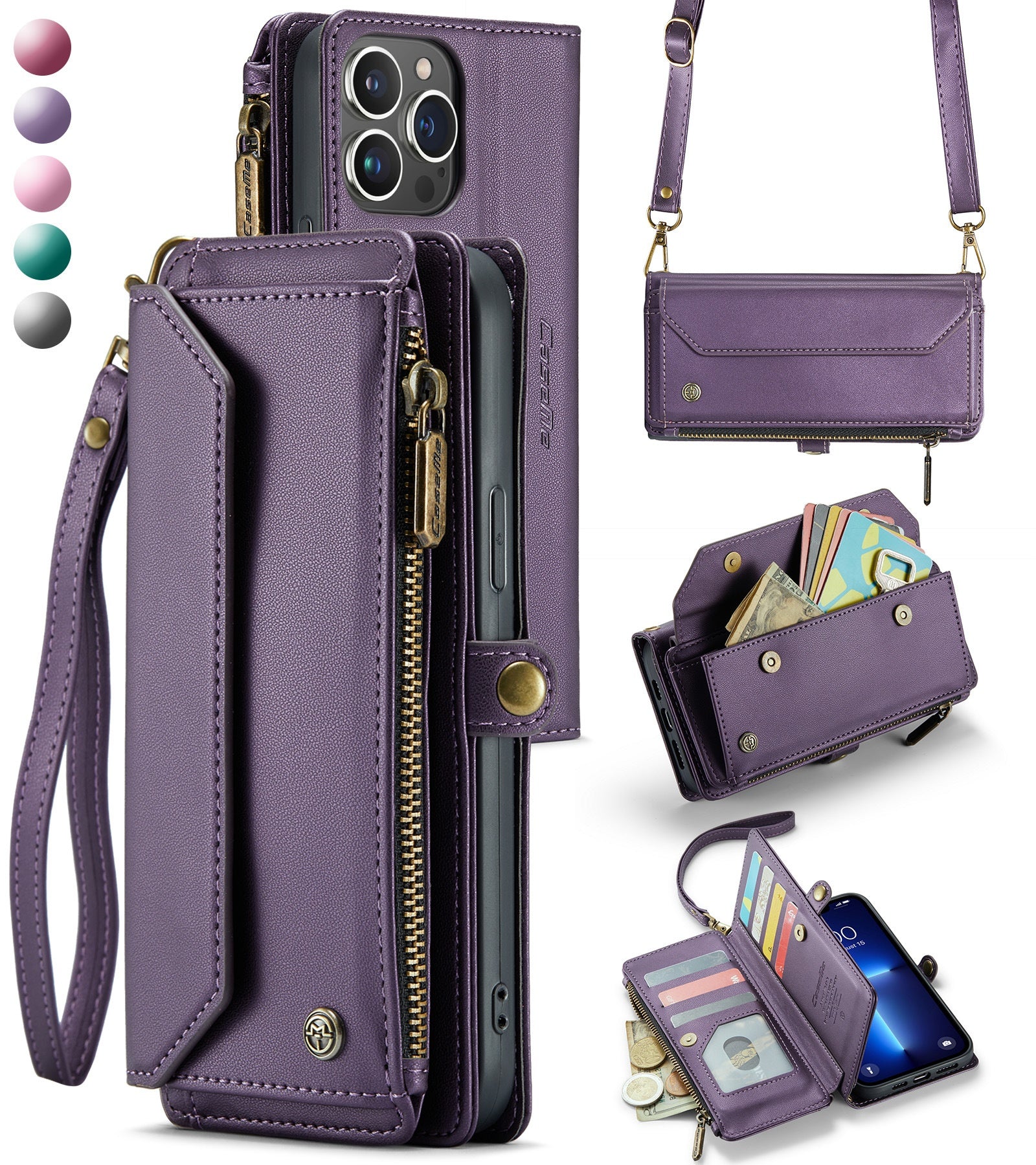 Étui de téléphone en cuir pour téléphone portable