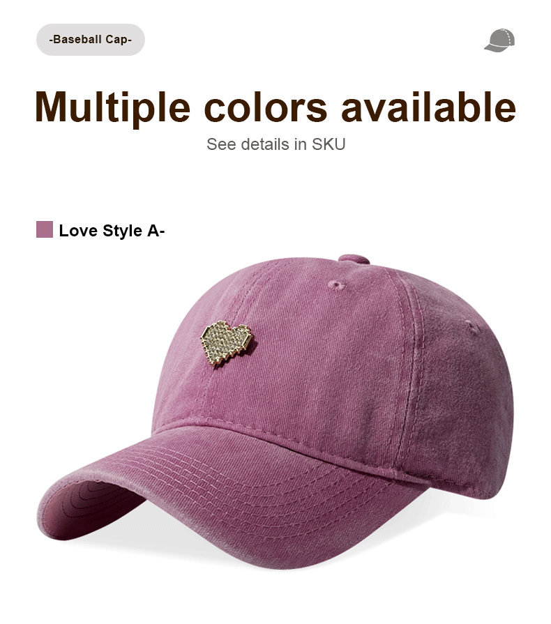 Mignon Teddy Bear Vintage Lavé chapeau de papa 3D en métal Emblem Casquette réglable Streetwear