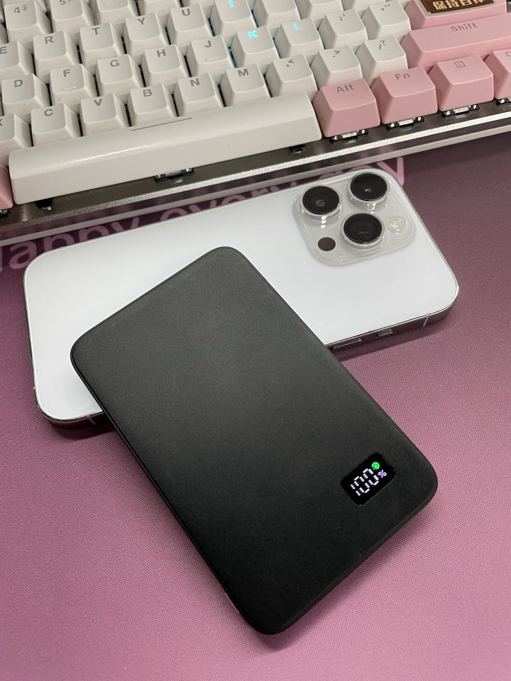 Ultra-thin Wireless Magnetic Mobile Power Bank for external watch charging