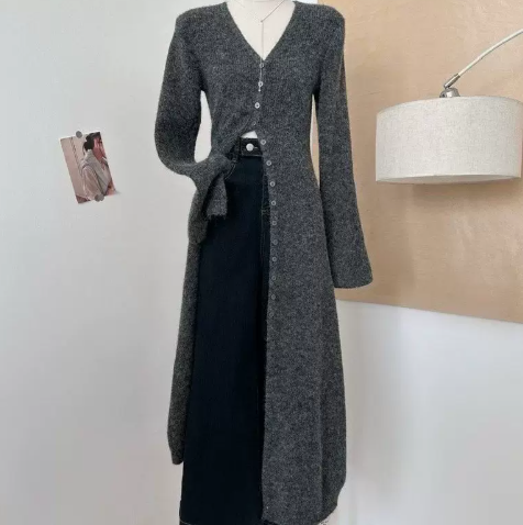 Cardigan retro retro pour l'automne haut de gamme Et l'hiver