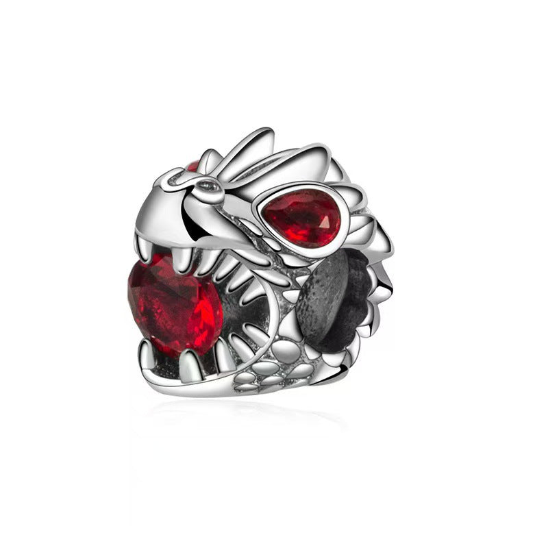 Cartoon Heart-holding Rabbit Punching Bag pendentif de perles DIY Exquise bijoux Accessoire