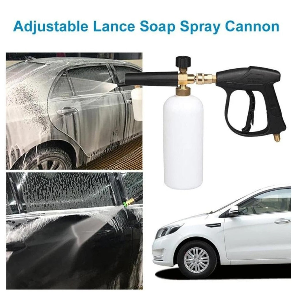 Relâchez rapidement le pistolet à lave-linge à pression à mousse de neige Bouteille de canon 1L