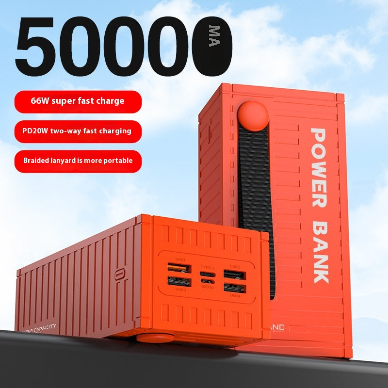 Banque de puissance de conteneur à charge super rapide 66W