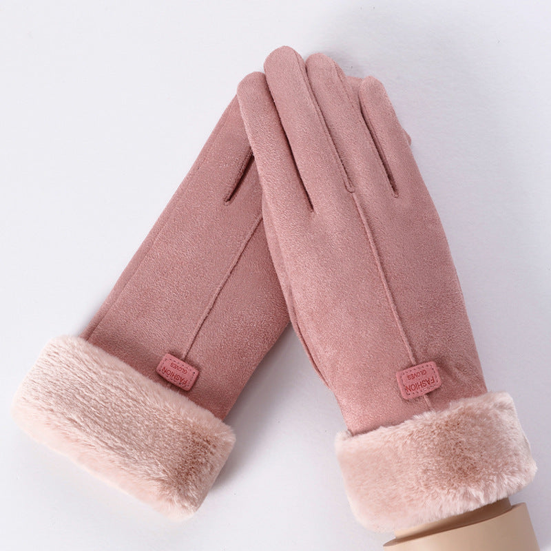 Gants thermiques compatibles écran tactile pour femmes cyclistes