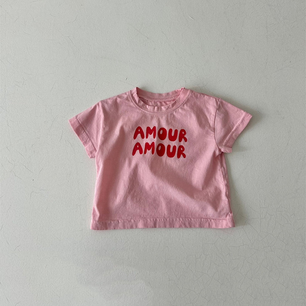 T-shirts bébé manches courtes Vêtements d'été pour garçons et filles