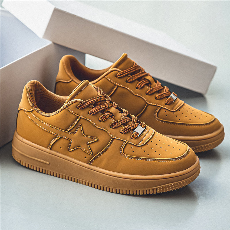Sneakers casual blanc épais pour les hommes