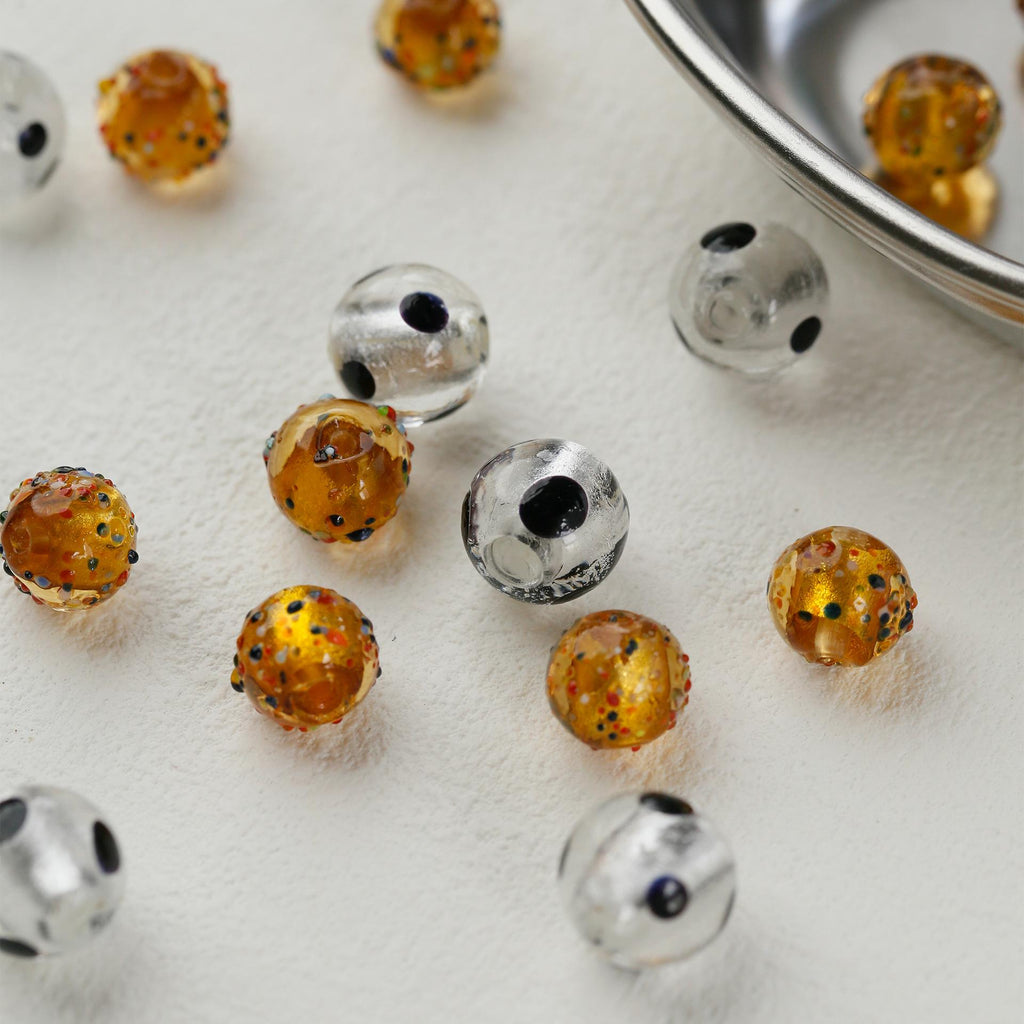 Perles en verre Perles molles Bricolage à la main Bracelet perles Accessoires de bijoux