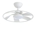 Light Pro 22 In. Ventilateur de plafond intelligent à LED Matt Blanc avec moteur DC