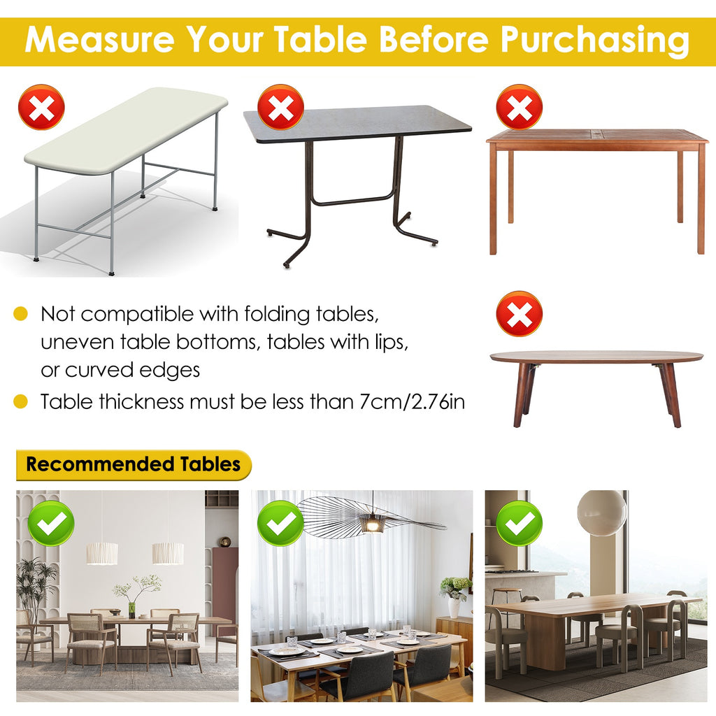 2Pcs ou 1Pcs Options sur le support de la table avec pinces 32-113 en largeur 33-76 en hauteur Ad