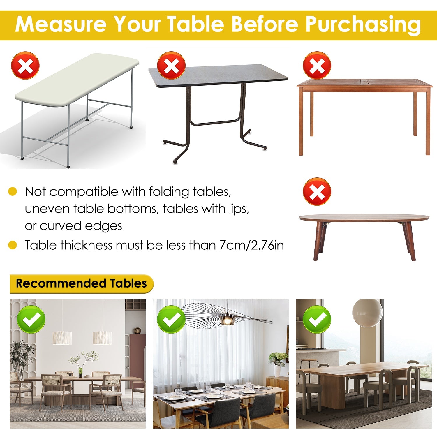2Pcs ou 1Pcs Options sur le support de la table avec pinces 32-113 en largeur 33-76 en hauteur Ad