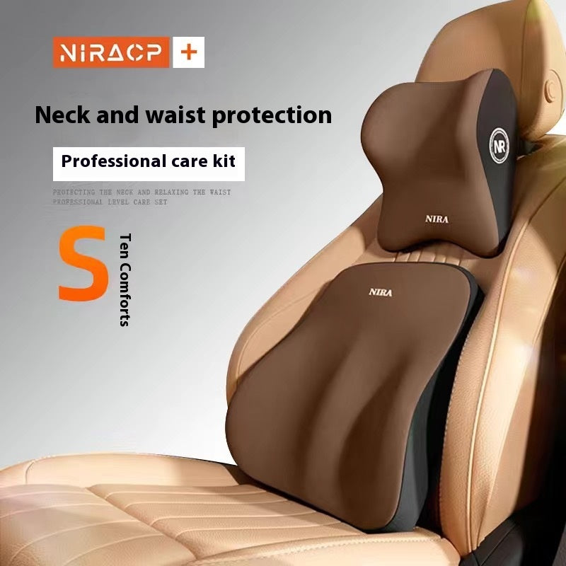 Coussin d'assise en mousse de mémoire d'appuie-tête automobile